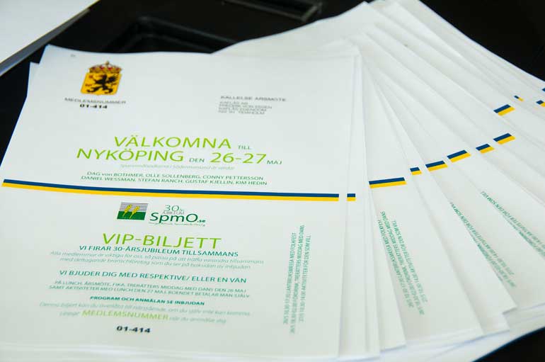 vip biljett till SpmO event DCD REKLAMBYRÅ